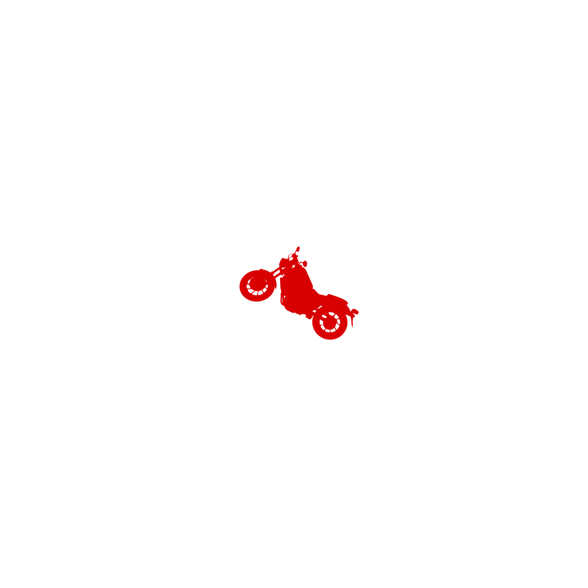 Tagline Circled above the moto